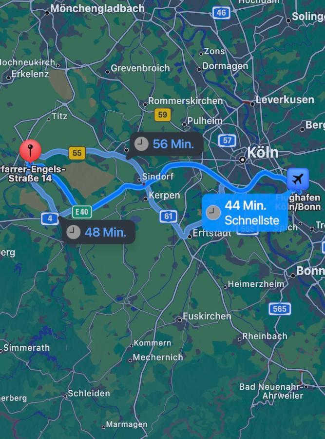 Ruhiges Juwel: Frisch Renoviert 100 Qm Leilighet Jülich Eksteriør bilde